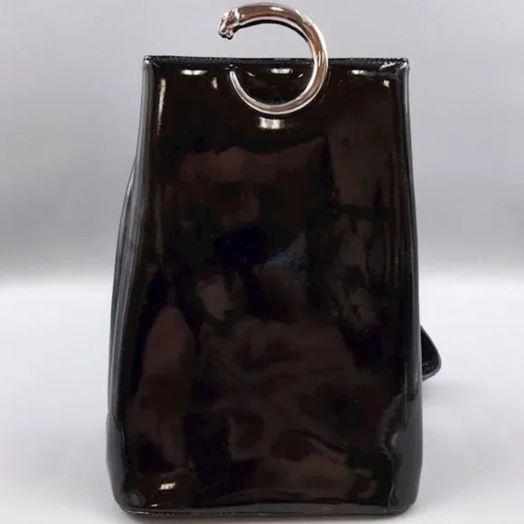 CARTIER Patent Leather Bag /Backpack Panthère patent leather backpack Cartier Camel in Patent  main image 4